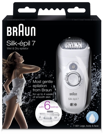 Braun Silk épil 7  7-561 Epilierer für Körper und Gesicht