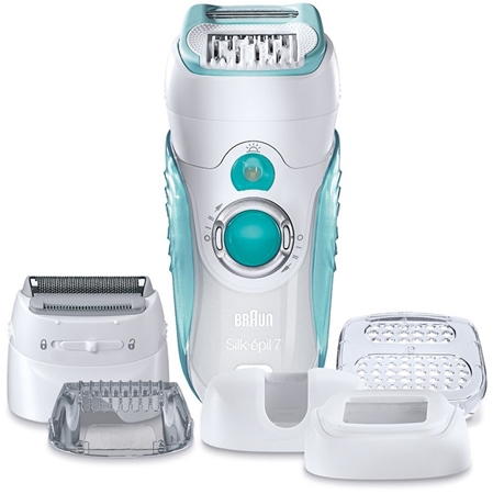 Braun Silk épil 7 7-751 W&D Dual Epilierer mit Epilationskopf und dem Rasier System von Gillette