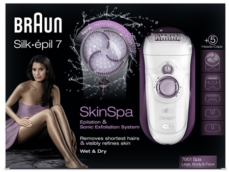 Braun Silk épil 7-7951 SkinSPA Epilator with Peeling Brush
