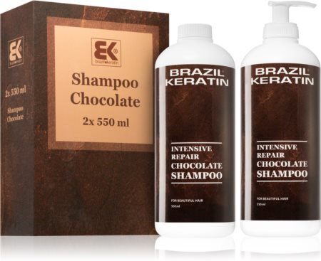 Brazil Keratin Chocolate Intensive Repair επωφελής συσκευασία (για κατεστραμμένα μαλλιά)