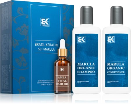 Brazil Keratin Marula Organic Set Σετ (για κατεστραμμένα και εύθραυστα μαλλιά)