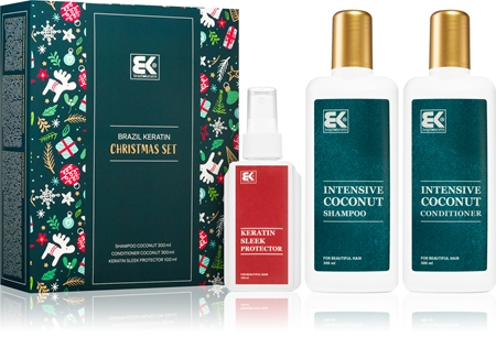 Brazil Keratin Coconut Christmas Set Weihnachtsgeschenk-Set für trockenes und beschädigtes Haar