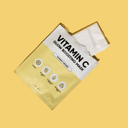 breakout + aid Vitamin C Glow Boosting Mask Sheet Mask with vitamin C