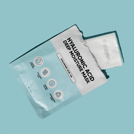 breakout + aid Hyaluronic Acid Deep Moisture Mask Moisturising face sheet mask with hyaluronic acid