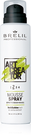Brelil Numéro Art Creator Mousse Spray Haarschaum für einen Strandeffekt