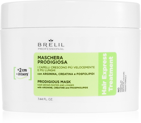 Brelil Professional Hair Express Prodigious Mask maszk a haj növekedéséért és megerősítéséért a hajtövektől kezdve