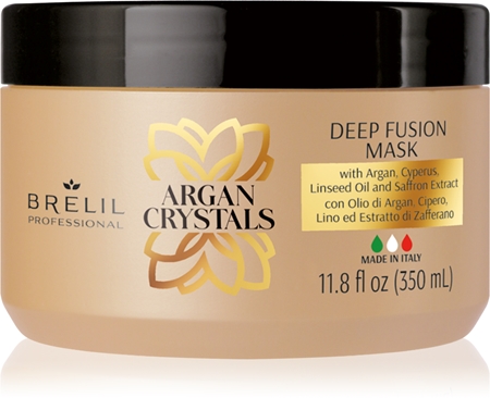 Brelil Professional Cristalli di Argan Deep Fusion Mask Hydratisierende Maske mit Arganöl