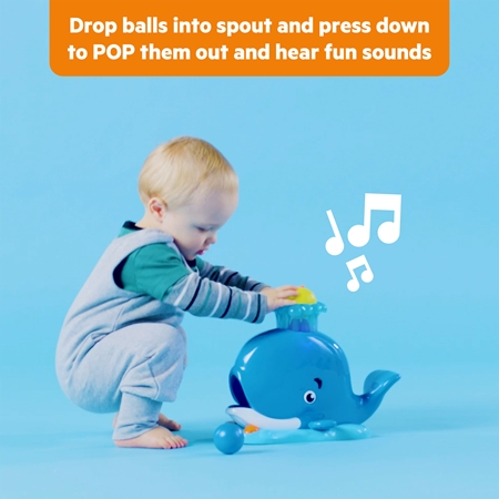 Bright Starts Whale Popper sonaglio