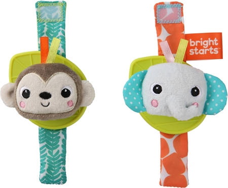 Bright Starts Wrist Pals Toy håndrangle med bidering