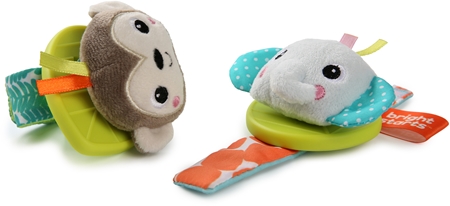 Bright Starts Wrist Pals Toy håndrangle med bidering