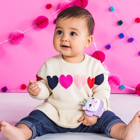 Bright Starts Wrist Pals Toy håndrangle med bidering