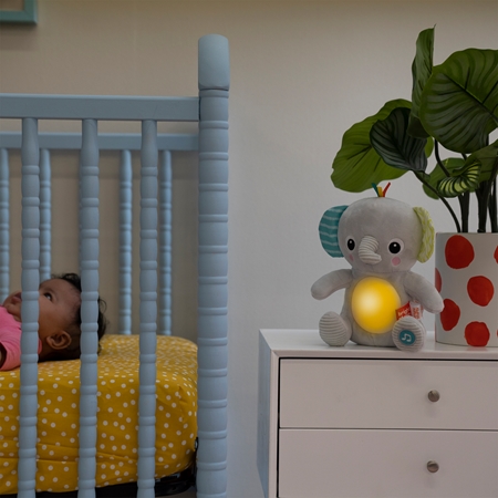 Bright Starts Hug-a-bye Baby™ stuffed toy with melody