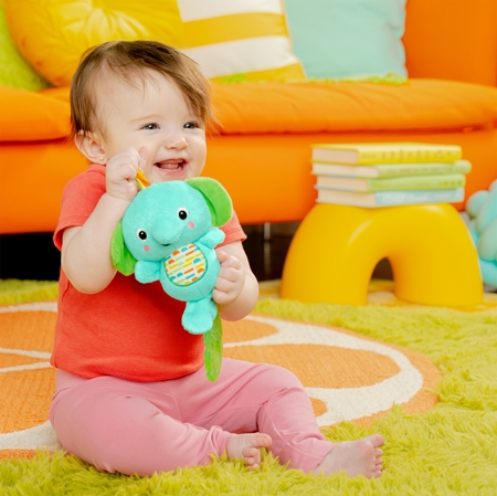 Bright Starts Tug Tunes contrast hanging toy with melody