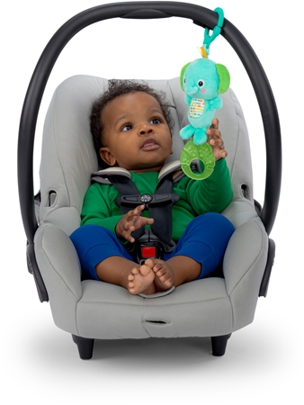 Bright Starts Tug Tunes contrast hanging toy with melody