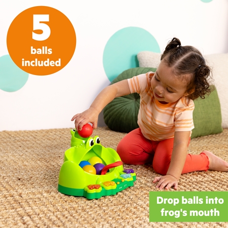 Bright Starts Poppin' Ball Frog activity toy with melody