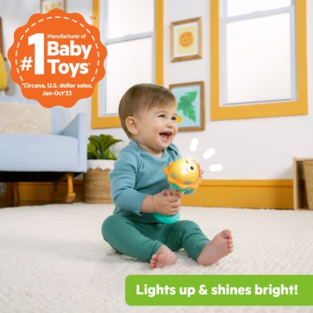 Bright Starts Just for Sun elektronisk rangle med melodi