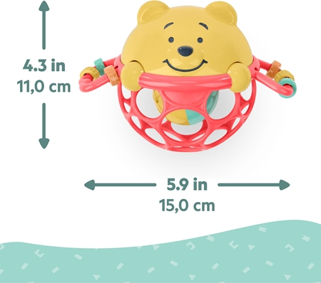 Bright Starts Winnie the Pooh Jingle & Shake Oball rangle