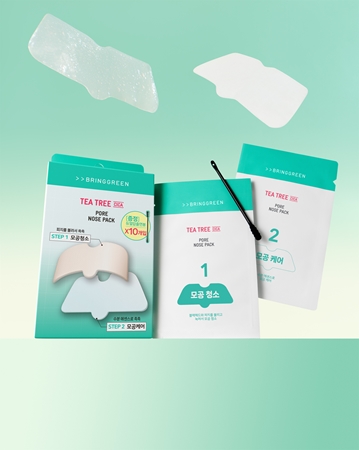 BRINGGREEN Tea Tree Cica Pore Nose Strip Patches for Problematic Skin for the nose