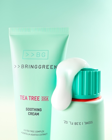 BRINGGREEN Tea Tree Cica Soothing Cream Plus Intensive Nourishing Cream with soothing effect