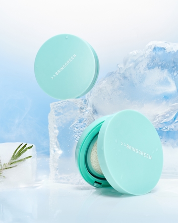 BRINGGREEN Tea Tree Cica Tone Up Sun Cushion fluide léger protecteur avec applicateur
