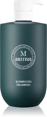 BRITISH M Kombucha shampoo rigenerante intenso per capelli e cuoi capelluti stanchi