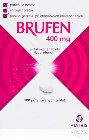 Brufen Brufen 400 mg potahované tablety ke snížení horečky a tlumení bolesti
