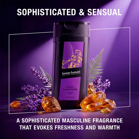 Bruno Banani Fiery Lavender Värskendav dušigeel kolm-ühes