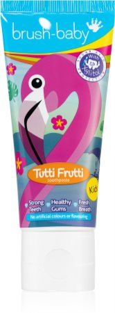 Brush Baby Tutti Frutti dětská zubní pasta od 36. měsíce