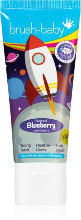 Brush Baby Rocket pasta de dientes para niños arándano azul