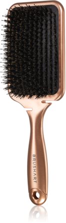 BrushArt Hair Boar bristle paddle hairbrush Четка за коса с косми от глиган