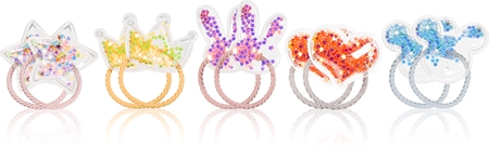 BrushArt KIDS Rainbow elásticos para cabelo para crianças