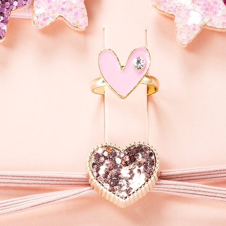 BrushArt KIDS Glitter hair pins Pink