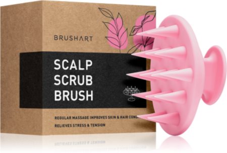 BrushArt Home Salon Scalp scrub brush massage tool for hair
