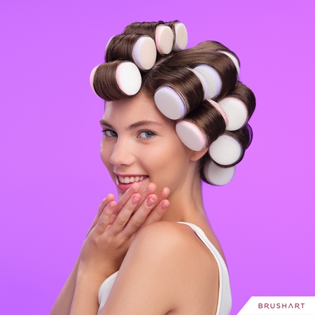 BrushArt Hair Foam hair rollers wałki samoprzyczepne