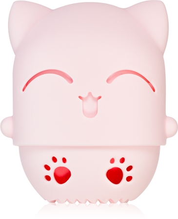 BrushArt Accessories Cutie Cat travel case with make-up sponge Sūklis dekoratīvas kosmētikas uzklāšanai ar ceļojuma maciņu