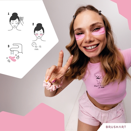 BrushArt Accessories Reusable eye patches opakovaně použitelné polštářky na oči