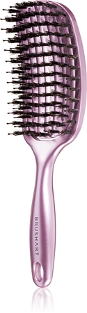 BrushArt Hair Vent blowdry hairbrush with boar bristles perie de par cu peri de nailon și de mistreț