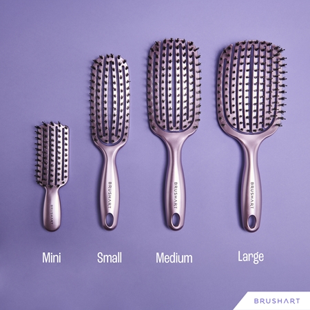 BrushArt Hair Vent blowdry hairbrush with boar bristles szczotka do włosów z nylonowymi włóknami i włosiem dzika
