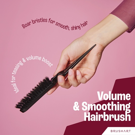 BrushArt Hair Boar bristle volume hairbrush kartáč pro objem vlasů