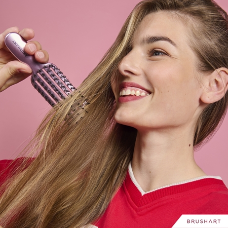 BrushArt Hair Vent blowdry hairbrush with boar bristles Hair Brush with nylon and boar bristles
