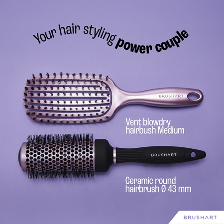 BrushArt Hair Hairbrush set Gift Set for heat hairstyling