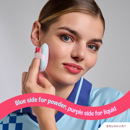 BrushArt Accessories 2-in-1 Powder and make-up puff set Puff