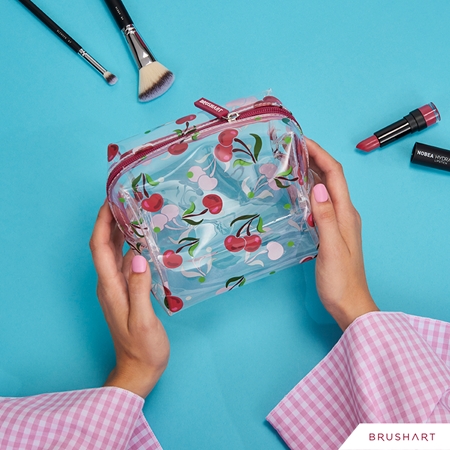 BrushArt Accessories Transparent cosmetic bag Transparent Makeup Bag