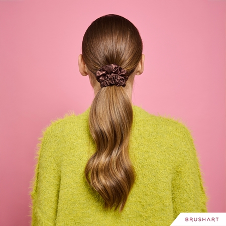 BrushArt Gift for You Slim & Midi satin scrunchie set Hair Elastics