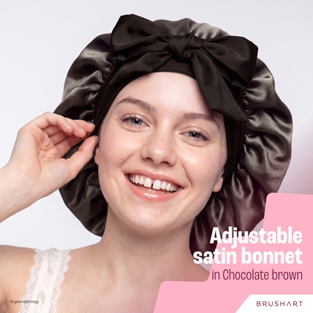 BrushArt Hair Adjustable Satin Bonnet turban za kosu