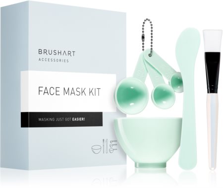 BrushArt Accessories Face mask kit zestaw do pielęgnacji skóry minty
