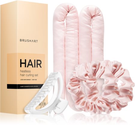 BrushArt Hair Heatless hair curling set hajgöndörítő készlet Pink