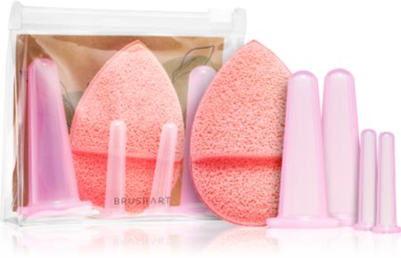 BrushArt Home Salon Facial cupping set zestaw baniek do masażu twarzy