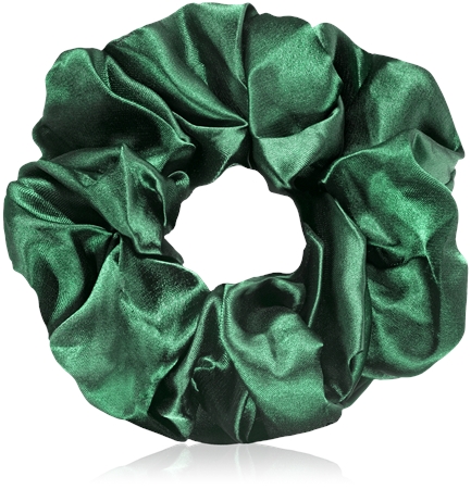 BrushArt Hair Large satin scrunchie set ластици за коса Brown & Green