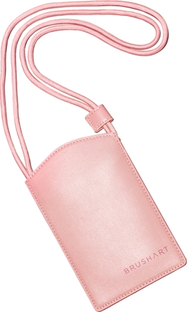 BrushArt Accessories Crossbody phone bag pink phone pouch
